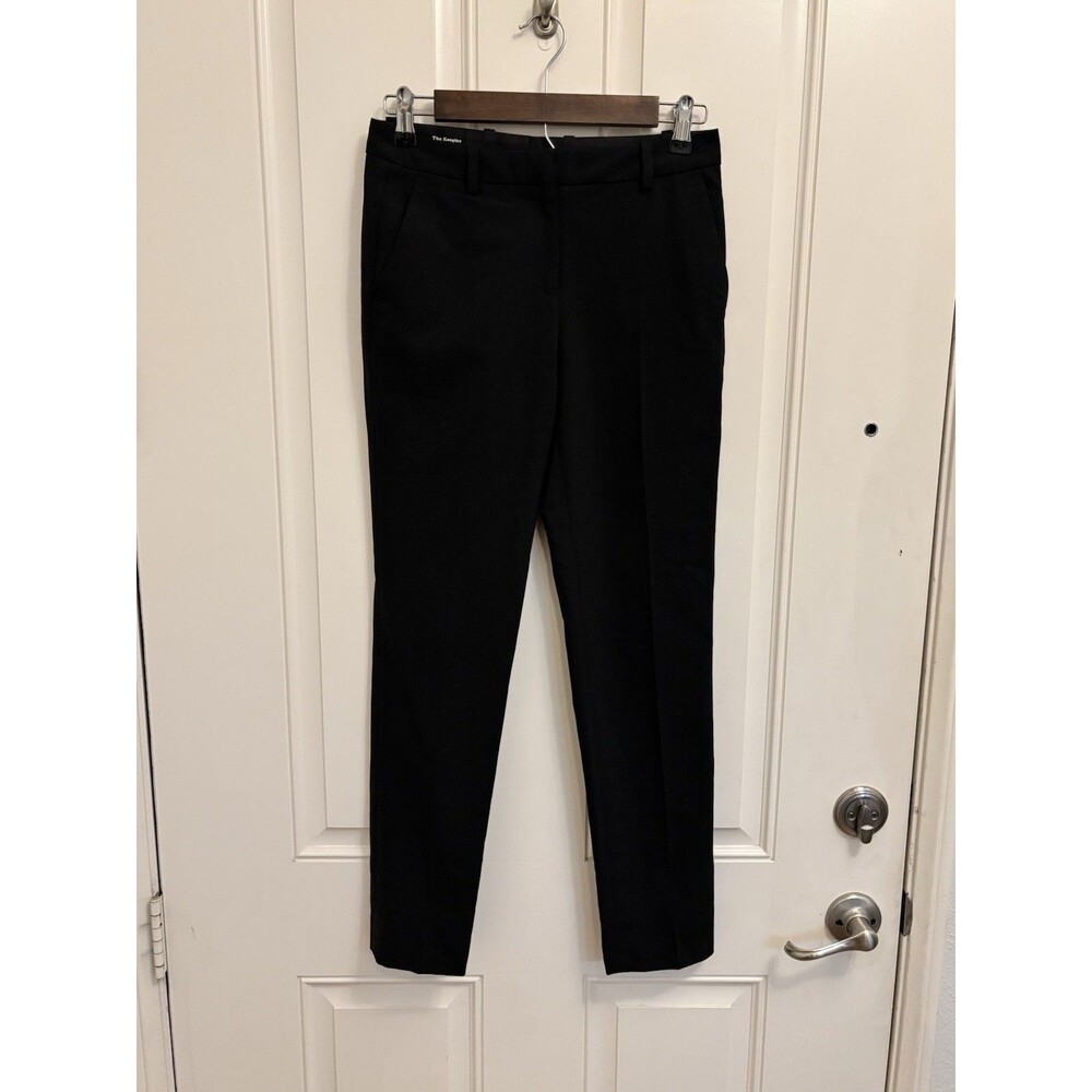 Kooples Women's Black Slim Straight Leg Dress Pants  34 wool blend stretch